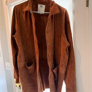 Sezane Women's Brown Suede Jacket